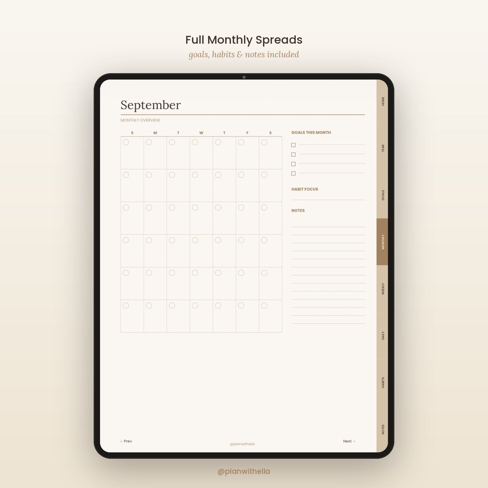 The Organized Life Planner | Undated Digital Planner for iPad, Phone & Laptop | GoodNotes & Notability