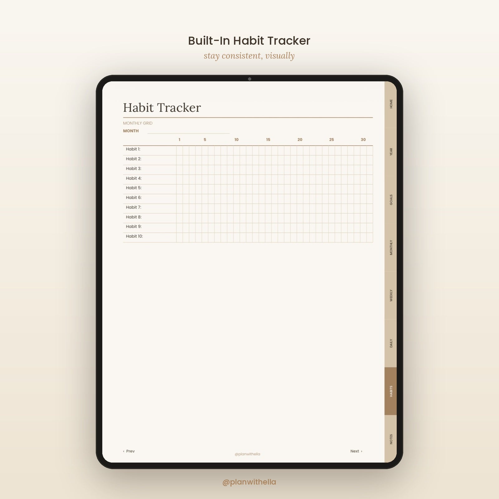 The Organized Life Planner | Undated Digital Planner for iPad, Phone & Laptop | GoodNotes & Notability